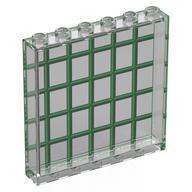 Panel 1 × 6 × 5 with Green Windows Print Trans-Clear