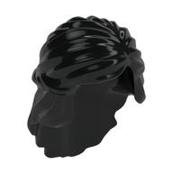 Hair Mid-Length with Braid around Sides Black