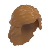 Hair Mid-Length with Braid around Sides Medium Nougat