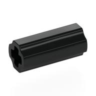 Technic Axle Connector Smooth [with x Hole + Orientation] Black