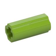 Technic Axle Connector Smooth [with x Hole + Orientation] Limette