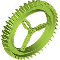 Wheel Hard Plastic Spoked Giant Thin 160 × 28 in Lime