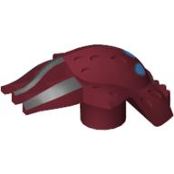 Minifig Head Special, Barraki Kalmah Dark Red