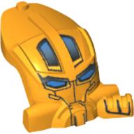 Minifig Head Special, Toa Mahri Bright Light Orange