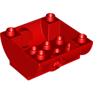 Duplo Container Tank Lower Section with Outlet for Hose Red