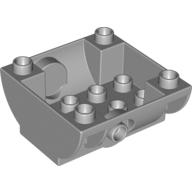 Duplo Container Tank Lower Section with Outlet for Hose Light Bluish Gray