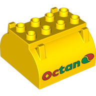 Duplo Container Tank Oberteil mit Streifen und Octan-Logo (bedruckt)