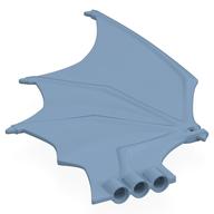 Creature Body Part, Dragon, Wing Large in Sandblau