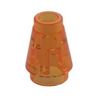 Cone 1 × 1 [Top Groove] Trans-Orange