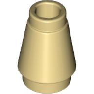 Cone 1 × 1 [Top Groove] Tan