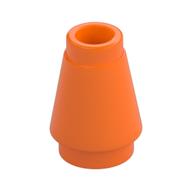 Kegel 1 × 1 [oben Rille] Orange
