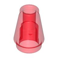 Cone 1 × 1 [Top Groove] Trans-Red
