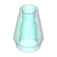 Cone 1 × 1 [Top Groove] Trans-Light Blue