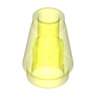 Cone 1 × 1 [Top Groove] Trans-Neon Green