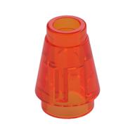 Cone 1 × 1 [Top Groove] Trans-Neon Orange