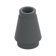 Cone 1 × 1 [Top Groove] Dark Bluish Gray