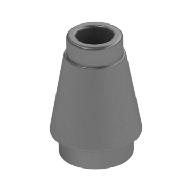 Cone 1 × 1 [Top Groove] Metallic Silver
