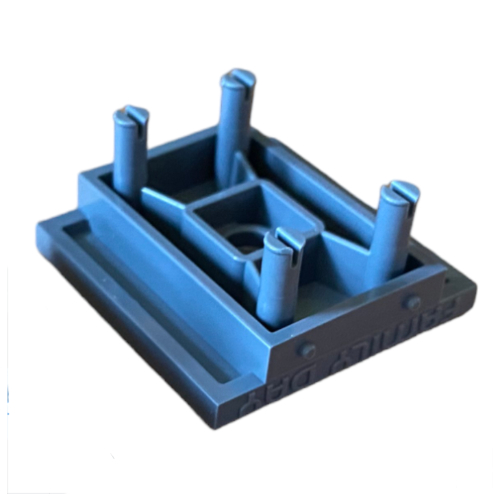 Molding Machine Mold for a Plate 1 × 1, Top Section Dunkelblaugrau