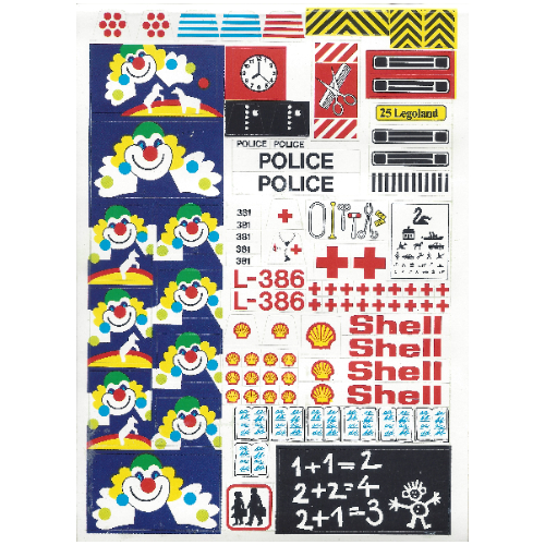 Sticker Sheet 1 for Idea Book 6000, Legoland [No Color/Any Color]