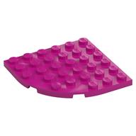 Platte rund Ecke 6 × 6 Magenta