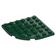 Plate Round Corner 6 × 6 Dark Green