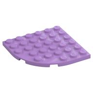 Plate Round Corner 6 × 6 Medium Lavender