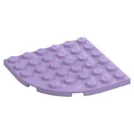 Plate Round Corner 6 × 6 Lavender