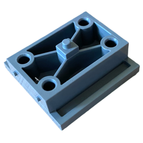 Molding Machine Mold for a Plate 1 × 1, Bottom Section Dunkelblaugrau