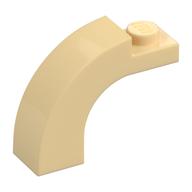Stein Bogen 1 × 3 × 2 gebogen oben Beige