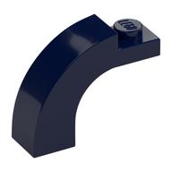 Stein Bogen 1 × 3 × 2 gebogen oben Dunkelblau