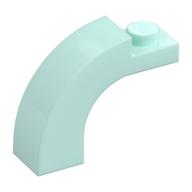 Stein Bogen 1 × 3 × 2 gebogen oben Hellaqua