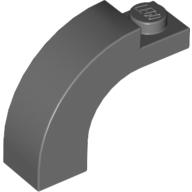 Brick Arch 1 × 3 × 2 Curved Top Dark Bluish Gray