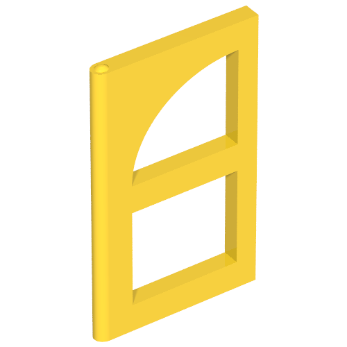 Window 1 × 3 × 4 Pane for Window 2 × 6 × 6 Freestyle Yellow