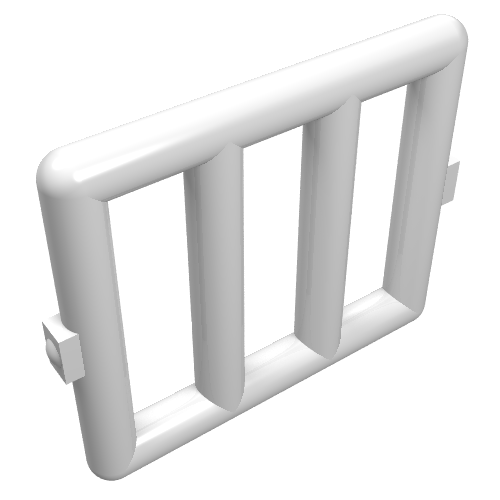 Bar 1 × 4 × 3 Window [Side Tabs] Weiß