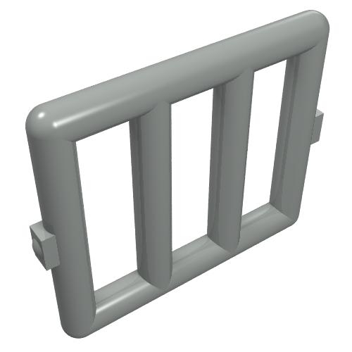 Bar 1 × 4 × 3 Window [Side Tabs] Light Gray