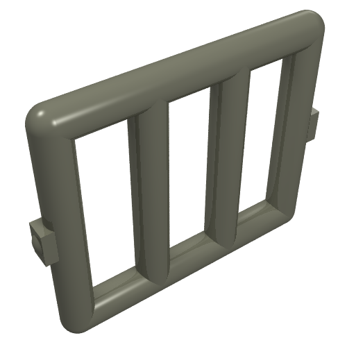 Bar 1 × 4 × 3 Window [Side Tabs] Dunkelgrau