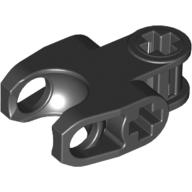 Technic Axle Connector 2 × 3 with Ball Socket, Closed Sides, Squared Ends Schwarz
