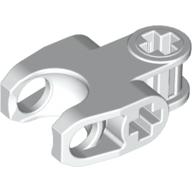Technic Axle Connector 2 × 3 with Ball Socket, Closed Sides, Squared Ends White