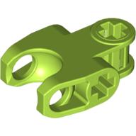 Technic Axle Connector 2 × 3 with Ball Socket, Closed Sides, Squared Ends Limette