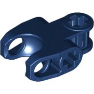 Technic Axle Connector 2 × 3 with Ball Socket, Closed Sides, Squared Ends Dark Blue