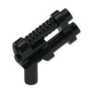 Weapon Gun / Pistol Two Barrel, 8 Ribs Schwarz