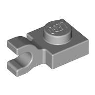 Plate Special 1 × 1 with Clip Horizontal [Thick U Clip] Light Bluish Gray