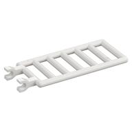 Stange 7 × 3 mit doppelt Clips (Leiter) [gerade Clips] Weiß