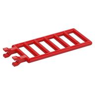 Stange 7 × 3 mit doppelt Clips (Leiter) [gerade Clips] Rot