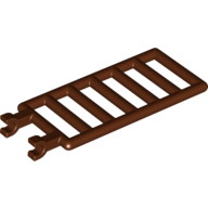 Bar 7 × 3 with Double Clips (Ladder) [Straight Clips] Reddish Brown