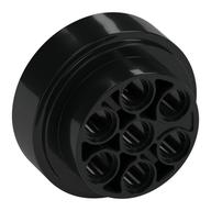 Wheel 31 × 15 Technic, 7 Pin Holes Black