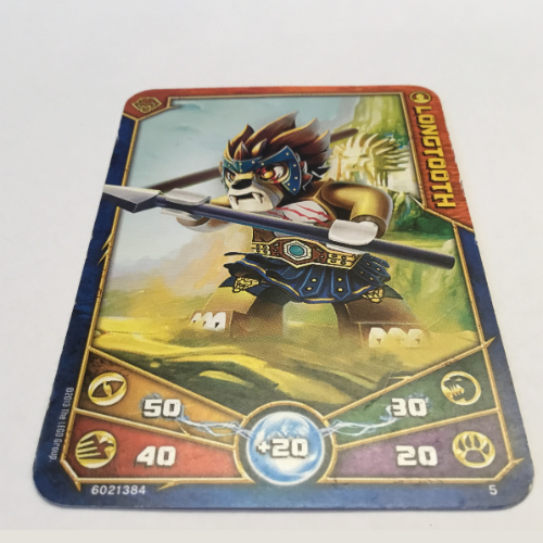 Trading Card, Legends of Chima Deck #1: 5 [Longtooth] [Keine Farbe/Beliebige Farbe]