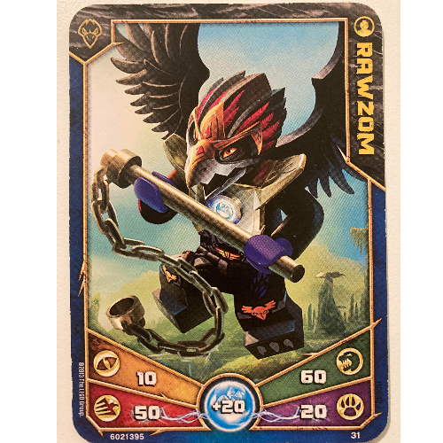 Trading Card, Legends of Chima Deck #1: 31 [Rawzom] [No Color/Any Color]