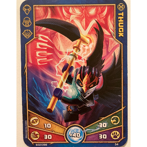 Trading Card, Legends of Chima Deck #1: 34 [Thugk] [No Color/Any Color]