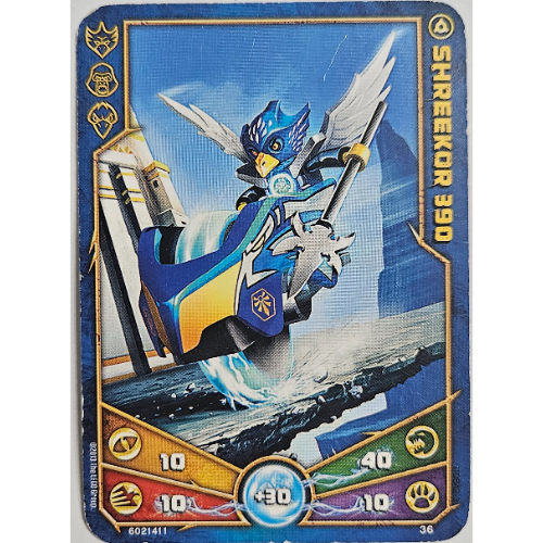 Trading Card, Legends of Chima Deck #1: 36 [Shreekor 390] [No Color/Any Color]